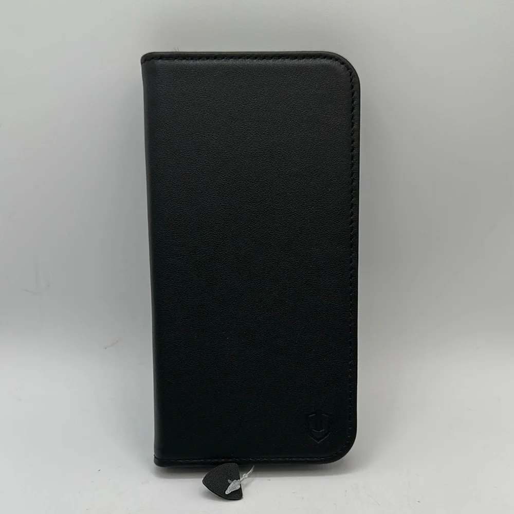 SHIELDON black leather flip cover case for iPhone 14 Pro Max 5G 6.7